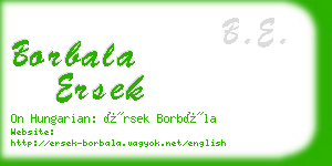 borbala ersek business card